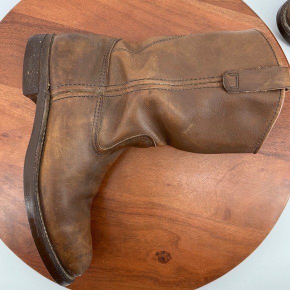 Red Wing 1095 Vintage Brown Leather Pull On Work Boots Made in USA Men\'s 8.5B. main image 15